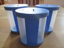 3 x Tupperware Orient Express, Gewürzbehälter ( Streuer ), blau, 375 ml,