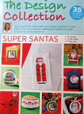 Stickvorlagensammlung "Nikoläuse und Super Santas" 35 Kreuzstichmotive