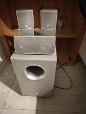 Canton AS 60 CX  Subwoofer, 5x Lautsprecher CX  SILBER mit Kabeln 