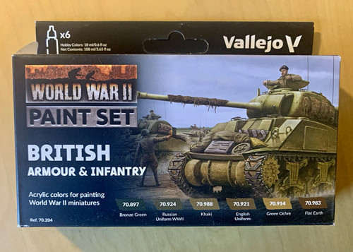Vallejo wwii acrylfarben set - acrylfarben,