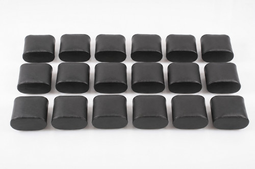 18x uhrenkissen schwarz aus - uhrenkissen,