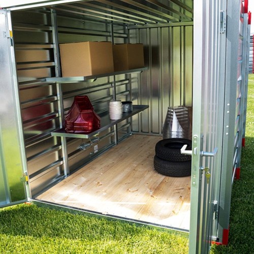 Container regal mit - container,