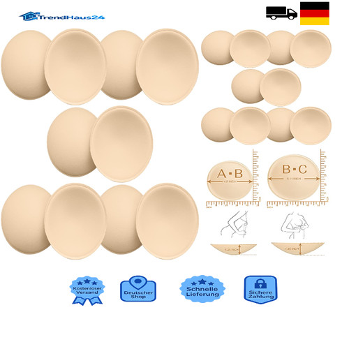 Paar runde einlagen pads - 5,