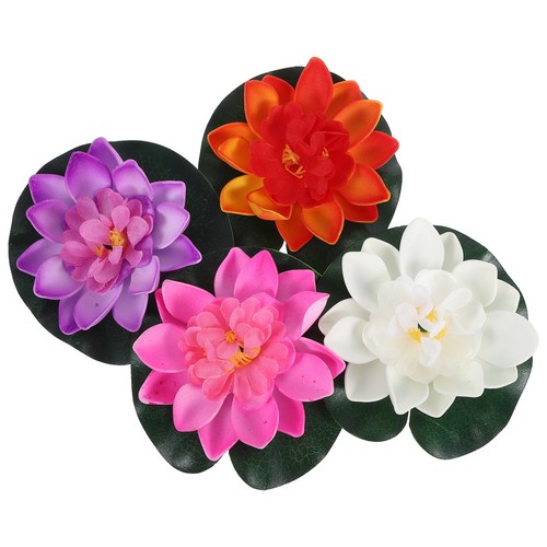 Pcs schwimmende lotusblumen - 4,