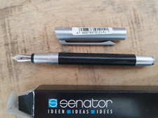 Senator Carbon Line Füller Füllfederhalter Feder F NEU OVP !!