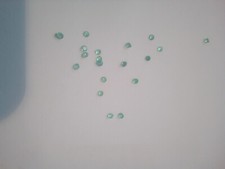 1 unbehandelter kolumbianischer Smaragd, Emerald, round facet ca 1,8 nr4