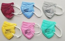 100 x Kinder FFP2 Maske Mund Nasen Gesicht Atem Schutz Mundschutz CE 1463 