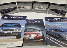 4× De Agostini Mercedes Benz Collection E320 / CLS 500 / S 500 / SLR  1:43 Top✅