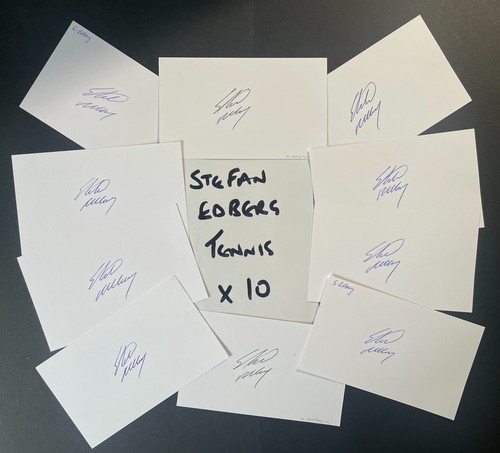 Stefan edberg x10 signed - x10,