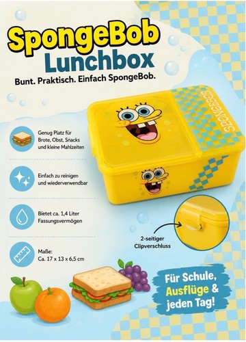 Spongebob schwammkopf brotdose - schwammkopf,