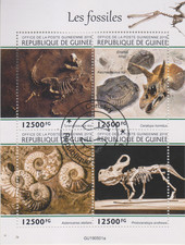 Fosilien Guinea gestempelt