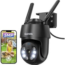 5MP Drahtlose Überwachungskamera mit 360° Bewegungserkennung und HD Aufzeichnung