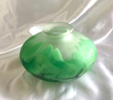 Vase Glas Überfangdekor Grün