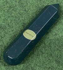 Heliotrop Hexagon-Massagegriffel - Edelstein Massagestab - feine Spitze - 6kt