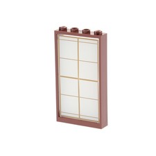 1x Lego Door Frame 1x4x6 Red