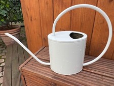 METALLGIEßKANNE WEIß  - METALL GIEßKANNE  GIEß KANNE ZIMMERGIEßKANNE HAUS KANNE