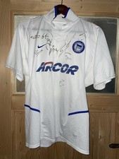 2002-2005 Herta BSC Berlin Trikot mit allen Unterschriften sehr Rar SONDERTRIKOT
