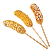  3er-Set Spielzeug-Hotdogs mit