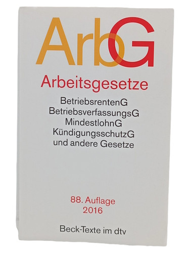 Beck texte arbeitsgesetze - beck-texte,