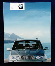 BMW X5 Reihe E53 Prospekt 1.2003 Modelle: X5 3.0i , 4.4i, 4.6 is, 3.0d