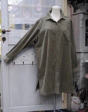 GINA BENOTTI CORD LONGBLUSE WINTER CORDHEMD OLIV A-FORM - AA: 68 cm - XL 48 50