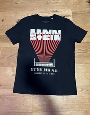 Rammstein Europe Stadium Tour 2024 Tshirt Shirt Herren Unisex Schwarz Größe XL