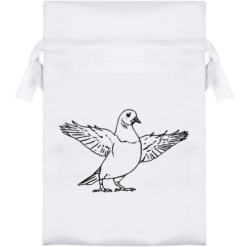 Pigeon with wings spread - 'pigeon, spread'