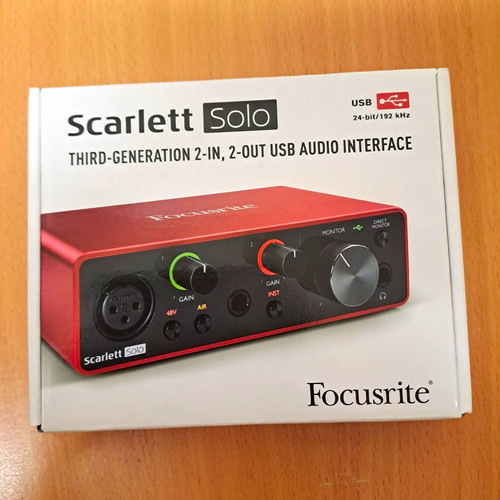 Focusrite scarlett solo3rdgen - scarlett,