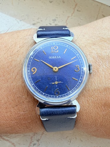 Eine pobeda uhr - eine, blau