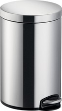 helit Tret Abfalleimer "Classic" 20 Liter silber aus Edelstahl