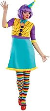 Clown Kostüm für Damen Zirkus Regenbogen Karneval Faschingskostüme S - L