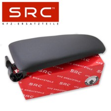 SRC KLAPPE MITTEL ARMLEHNE DECKEL FÜR AUDI A4 8E B6 B7 SEAT EXEO SCHWARZ LEDER