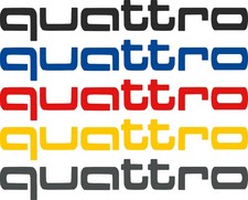 2x Audi Quattro Schriftzug