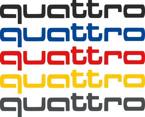 Audi quattro schriftzug - audi,