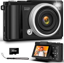 Digitalkamera 4K 64MP 32 GB