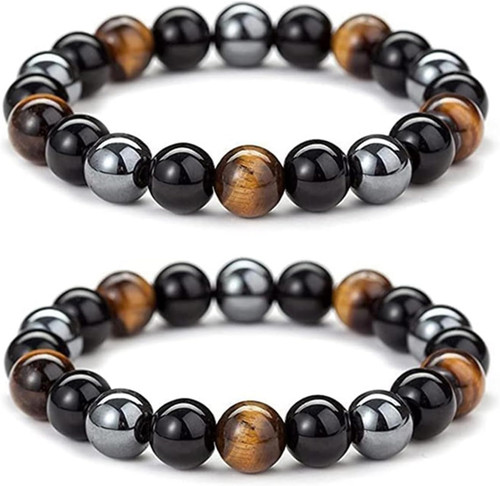 Naturstein armband set aus - naturstein,