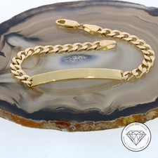 SONDERAKTION WERT 2.170,- Panzer Armband Gravur Feld 585 Gold 14 KT 20cm XXYY