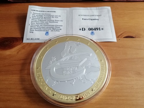 Gigant medaille jahre euro - jahre,