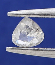 0.21Ct Natürlicher Diamant Herz Form Lose Kostüm Milchig Weiße Farbe, HD VDO