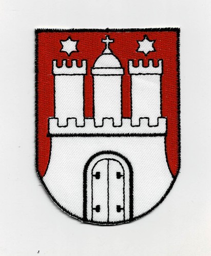 Hamburg wappen patch - -, /