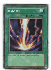 Yugioh RAIGEKI , lob-e042 Super Rare englisch Played 