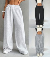 Damen Hoher Taille Weites Bein