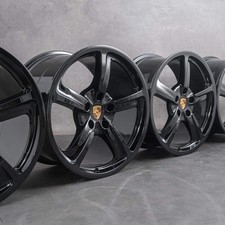 Porsche 991 Felgen 20 Zoll 4S C4 99136116240 99136216741 tiefschwarz