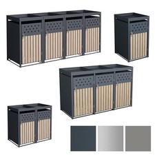 Mülltonnenbox Mülltonnenverkleidung Müllbox Pflanzdach Aufbewahrungsbox