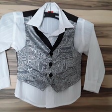 2Jungen Hemd Mit 1Weste gr 86