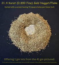 1.0g 21.4K Gold Natural Alaska