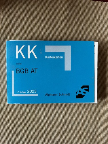 Alpmann schmidt karteikarten - alpmann,