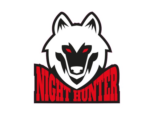 Aufkleber night hunter - 1,