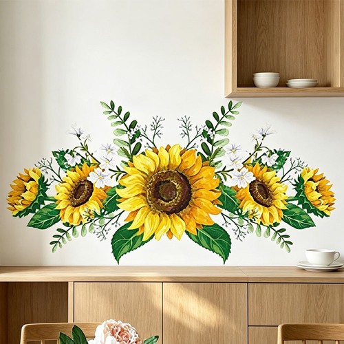 Sonnenblume wandtattoo für - wandtattoo,