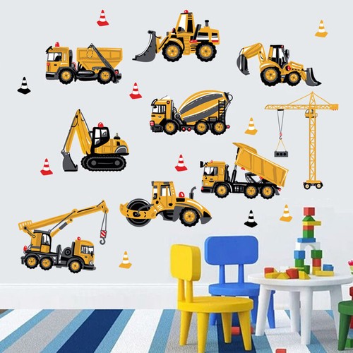 Wandtattoo baustelle fahrzeuge - wandtattoo,